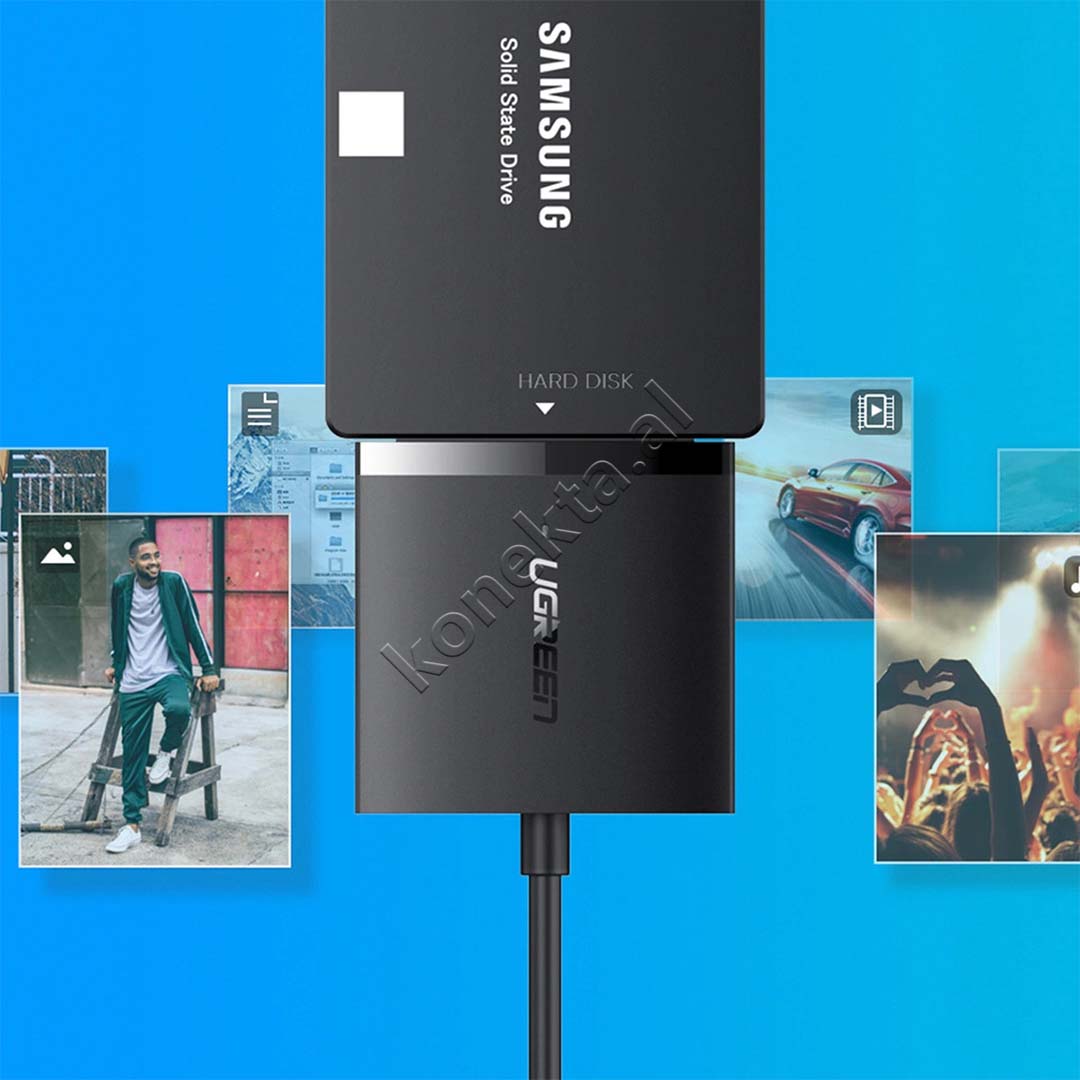 Adaptor USB 3.0 Ne 2.5" dhe 3.5" SATA III/II/I Ugreen