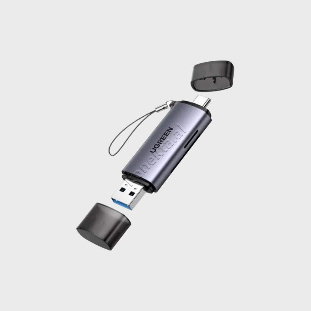 Adaptor Me Portë USB-A Dhe USB-C Për Kartë TF Dhe SD