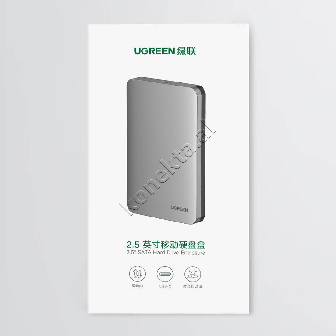 Mbajtese Dhe Lexuese Hard Disk 2.5" SATA 3.0 6Gbps Ugreen