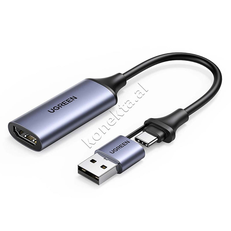 Adaptor Kabell Nga HDMI Ne USB-A & USB-C Ugreen