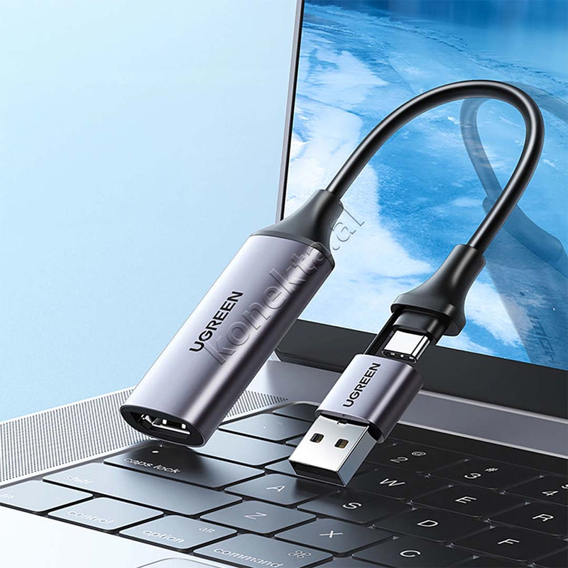 Adaptor Kabell Nga HDMI Ne USB-A & USB-C Ugreen