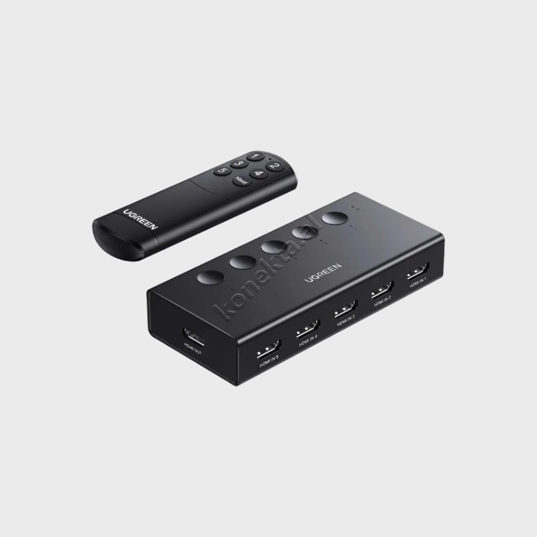 Switcher 5 Ne 1 HDMI 2.0 Me Kabell Type-C 1m Ugreen
