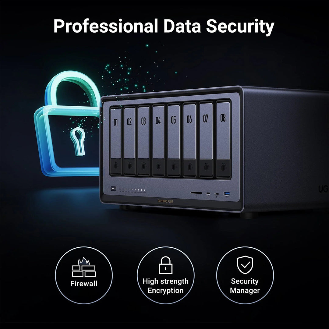 Sistem NAS Ugreen Me 8 Porta Per HDD Dhe SSD DXP8800 Plus