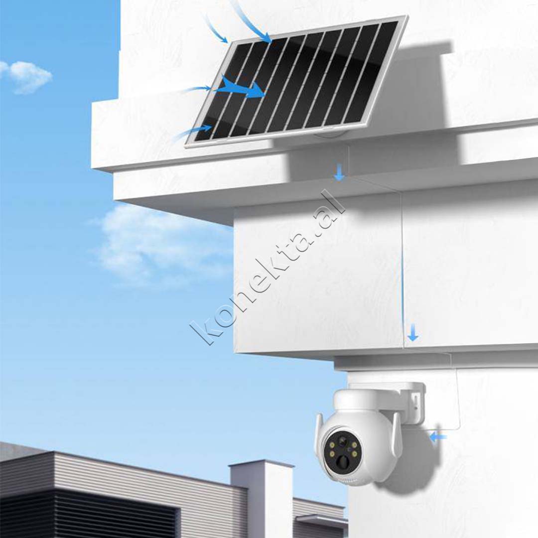 Kamera Sigurie XO Per Shtepi Outdoor Me Panel Diellor – Connecta.al