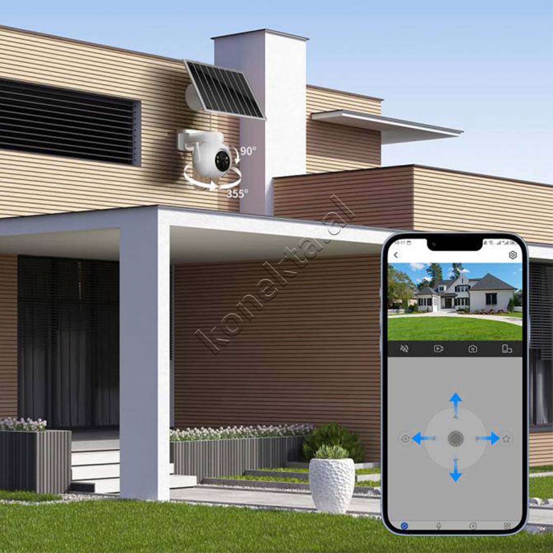 Kamera Sigurie XO Per Shtepi Outdoor Me Panel Diellor – Connecta.al