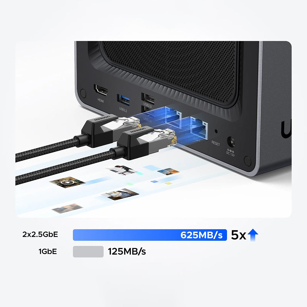 Sistem Nas Ugreen Me 4 Porta Per Ruajtjen Dhe Leximin E HDD-ve DXP4800