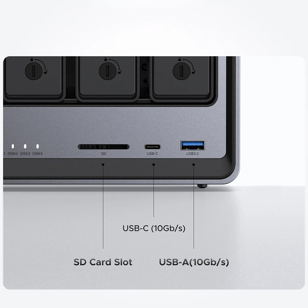 Sistem Nas Ugreen Me 4 Porta Per Ruajtjen Dhe Leximin E HDD-ve DXP4800