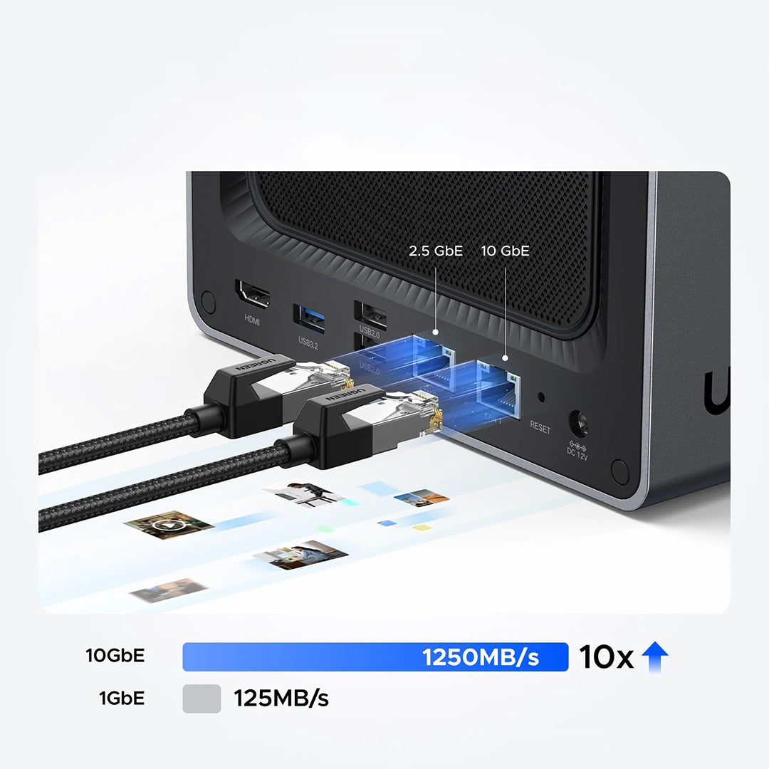 Sistem Nas Ugreen Me 4 Porta Per Ruajtjen Dhe Leximin E HDD-ve DXP4800 Plus