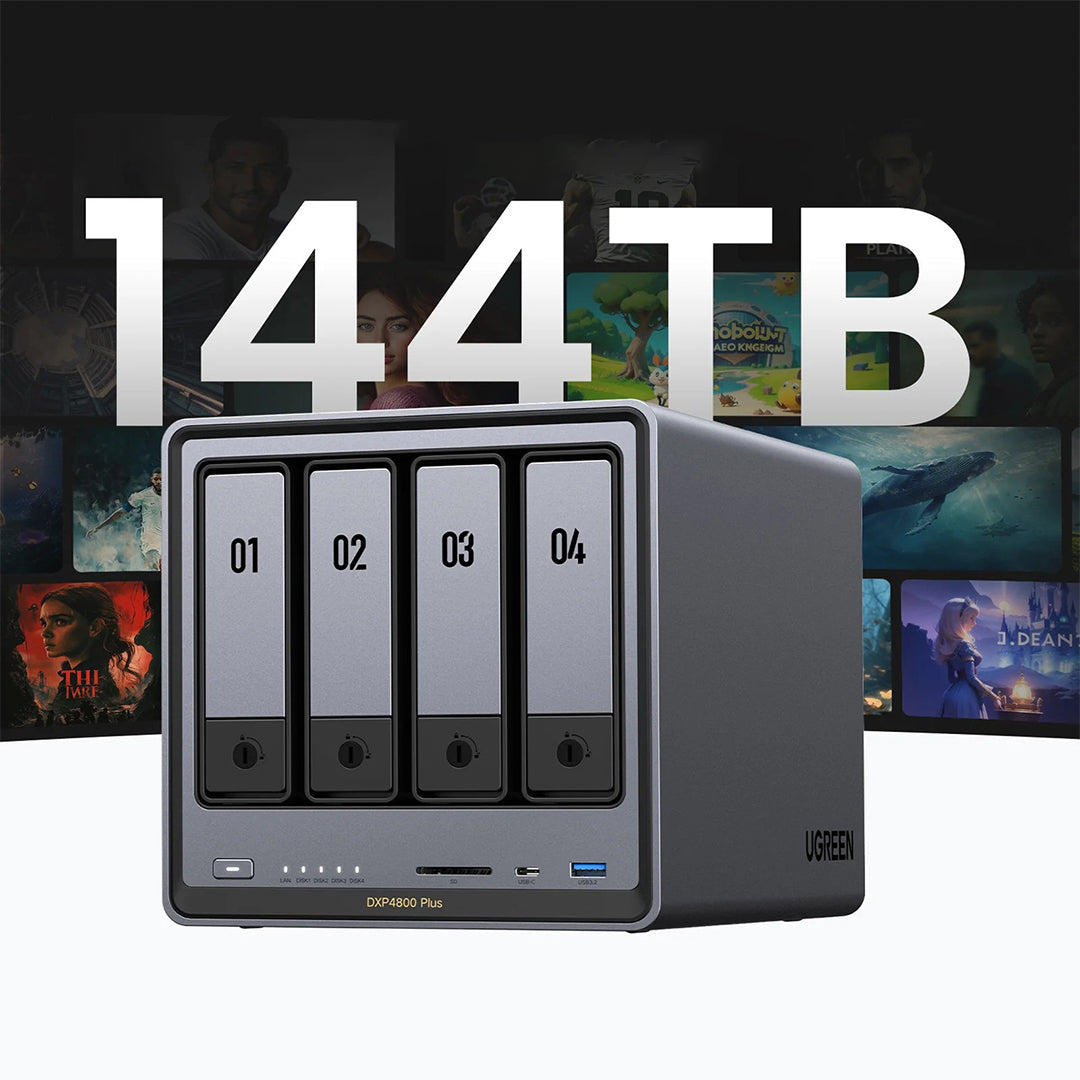 Sistem Nas Ugreen Me 4 Porta Per Ruajtjen Dhe Leximin E HDD-ve DXP4800 Plus