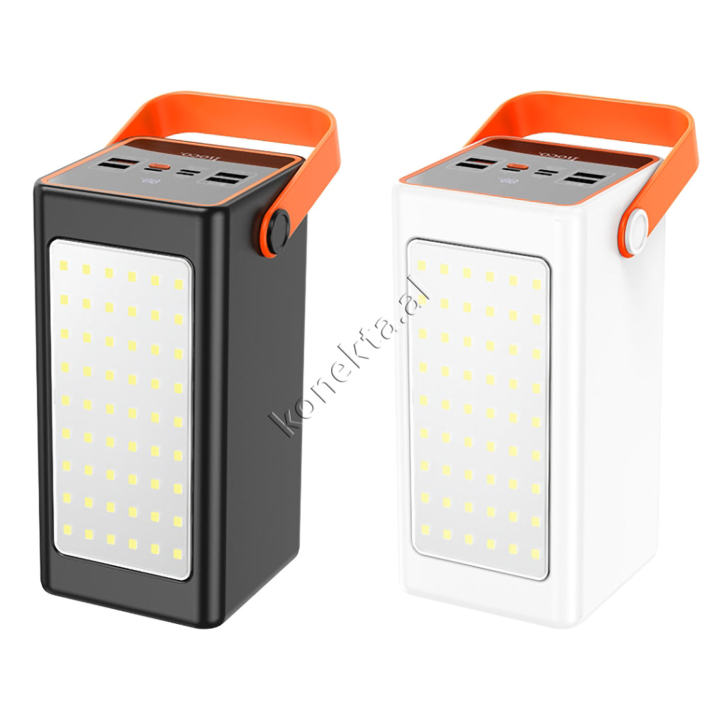 Bateri E Jashtme Hoco 90000mah Me Drite të Fuqishme LED, Shumë Porta Dhe Karikim Te Shpejte 22.5W