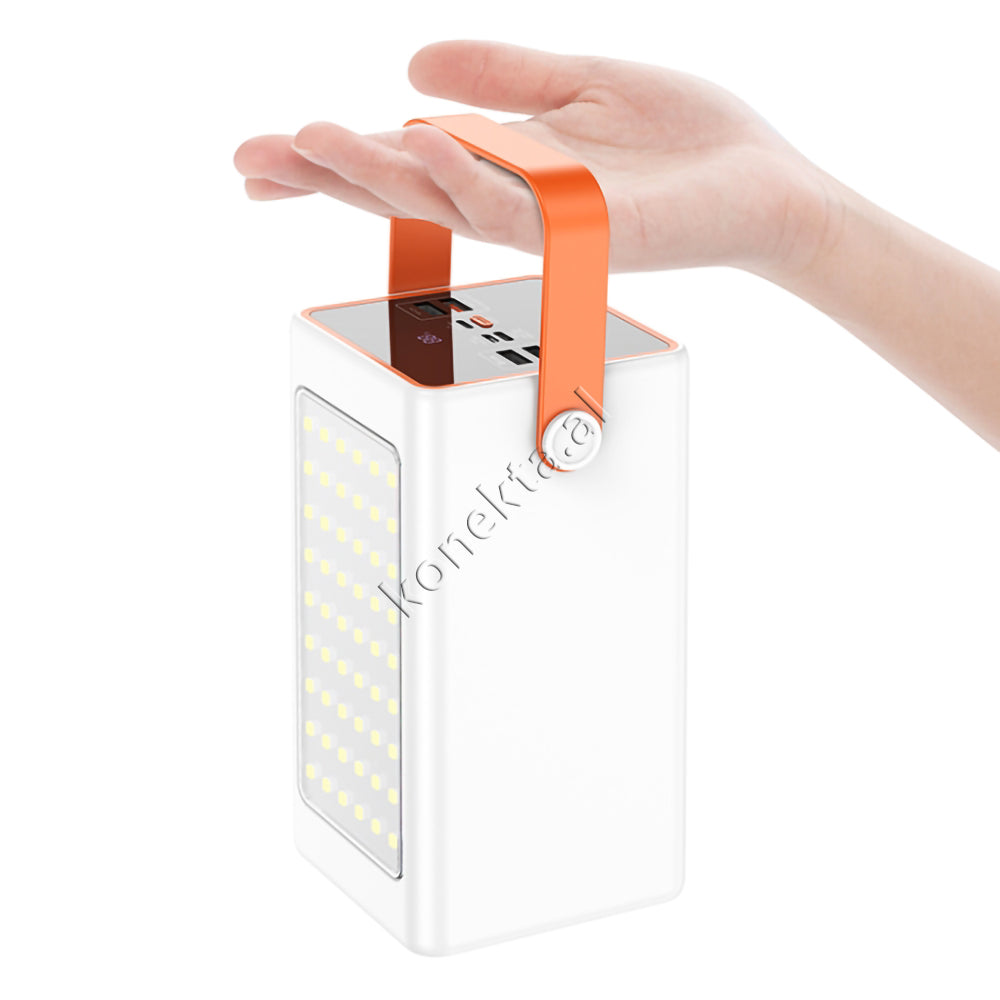 Bateri E Jashtme Hoco 90000mah Me Drite të Fuqishme LED, Shumë Porta Dhe Karikim Te Shpejte 22.5W