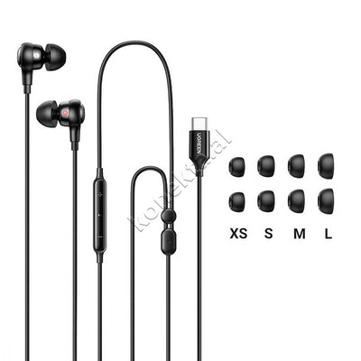 Kufje Me Fishe Audio Aux 3.5mm / Type-C Me Mikrofon Te Integruar UGreen