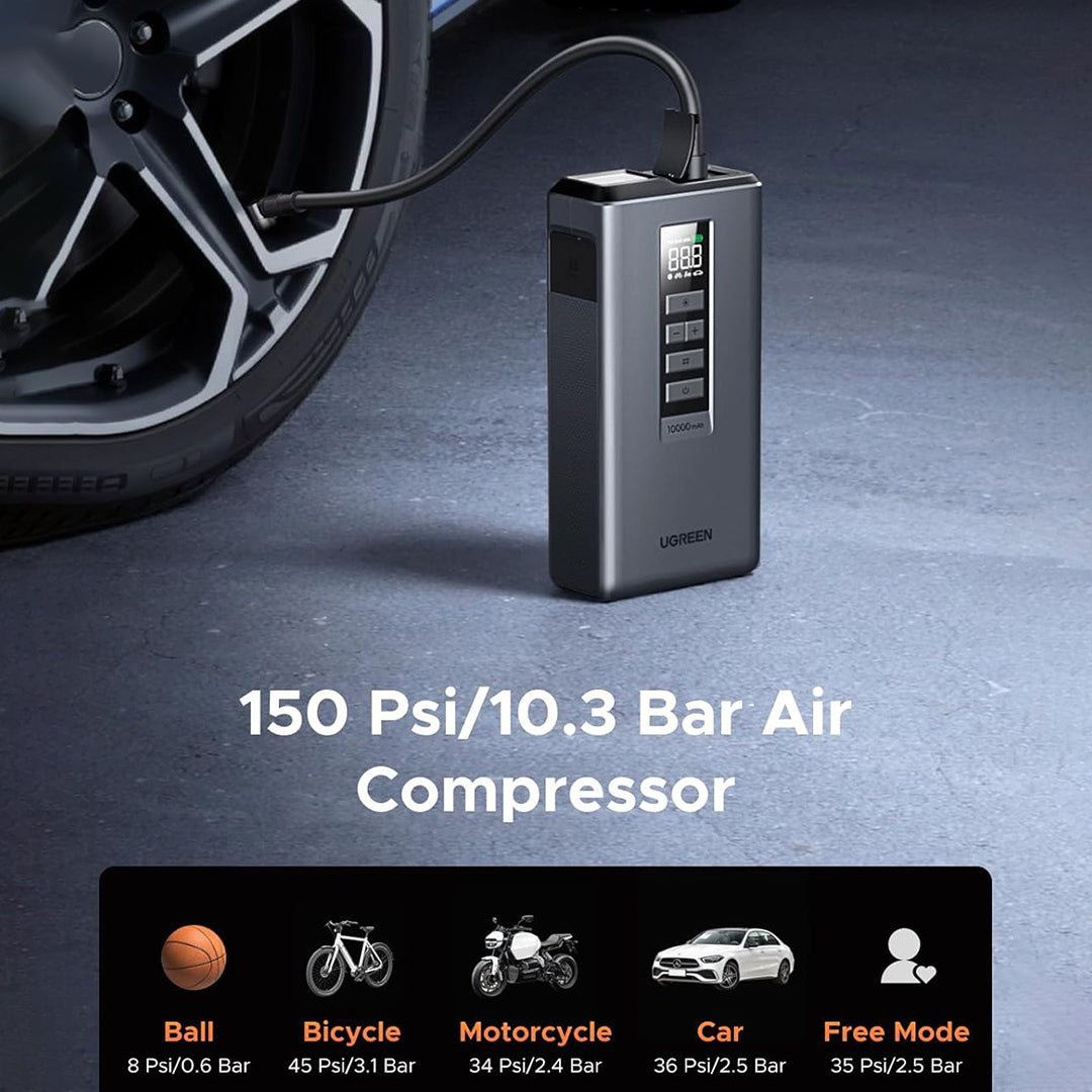 Starter Automjeti, Kompresor Dhe Powerbank 3 Ne 1 Ugreen
