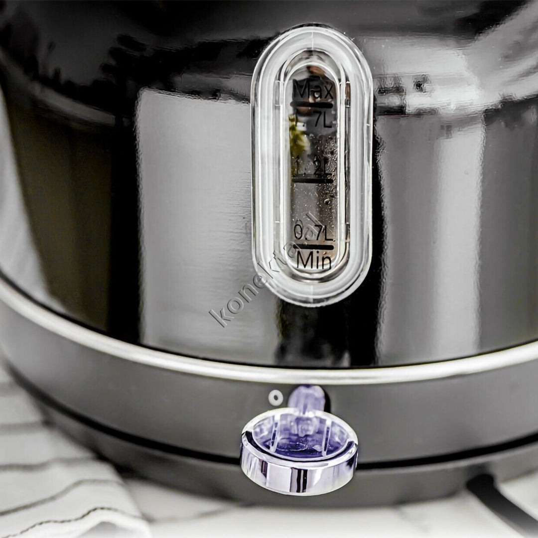 Çajnik Modern me Pamje Retro Klasike me Kontenier Xhami 1.7L