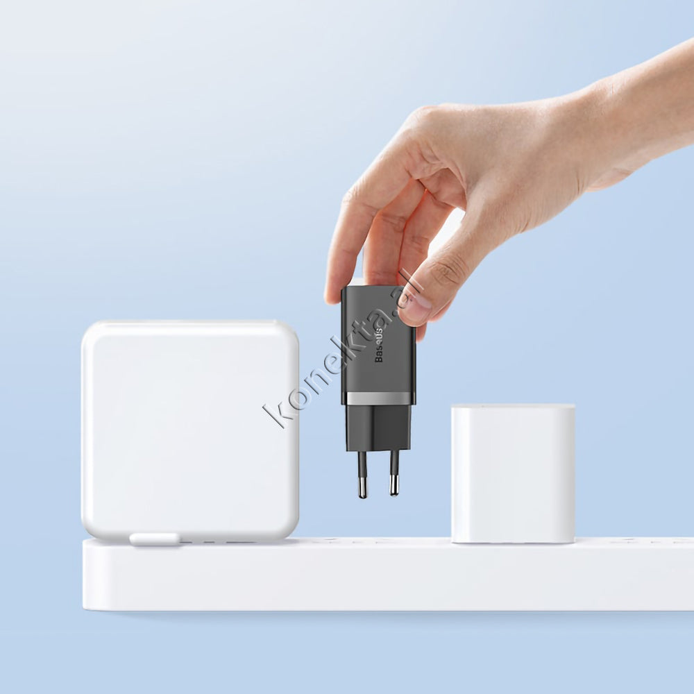 Adaptor Karikimi Fast Charge Baseus 40W Me 2 Porta Type-C