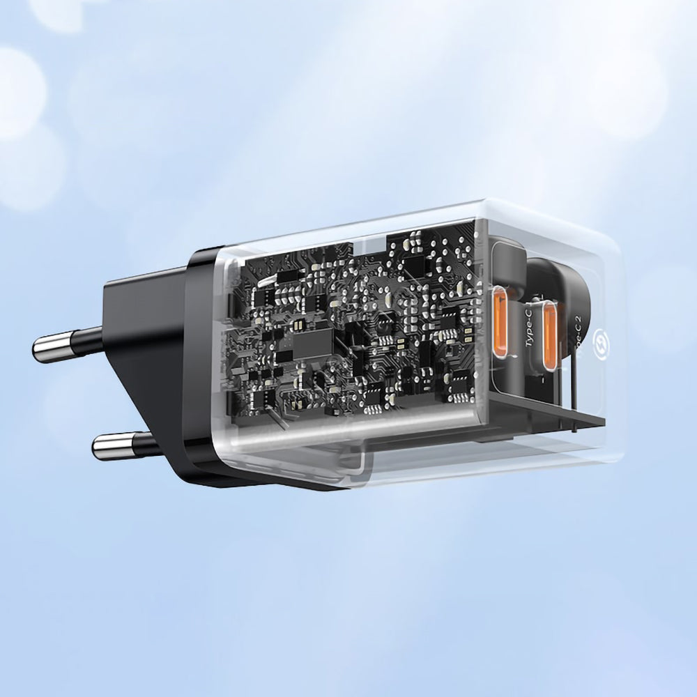 Adaptor Karikimi Fast Charge Baseus 40W Me 2 Porta Type-C