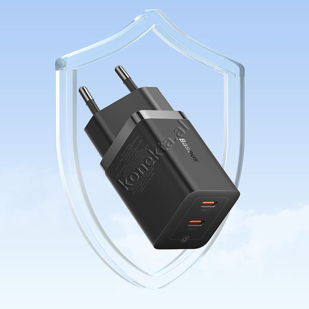 Adaptor Karikimi Fast Charge Baseus 40W Me 2 Porta Type-C
