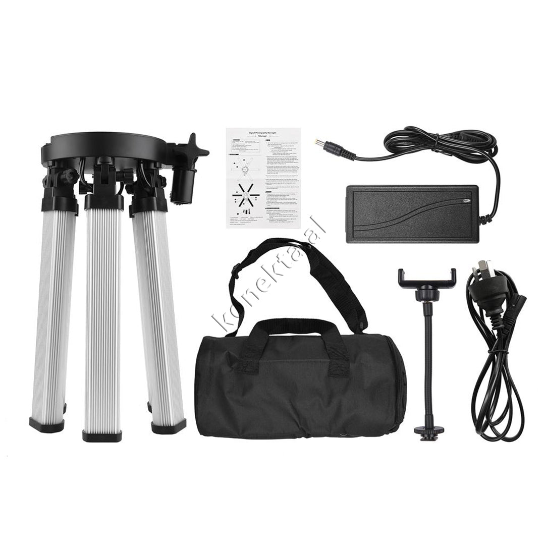 Trekembesh (Tripod) Me 6 Drita LED Te Palosshme