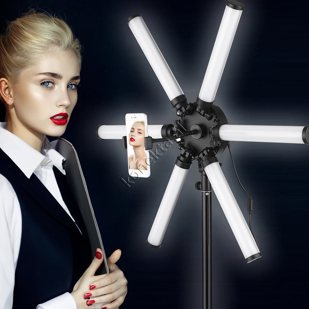 Trekembesh (Tripod) Me 6 Drita LED Te Palosshme