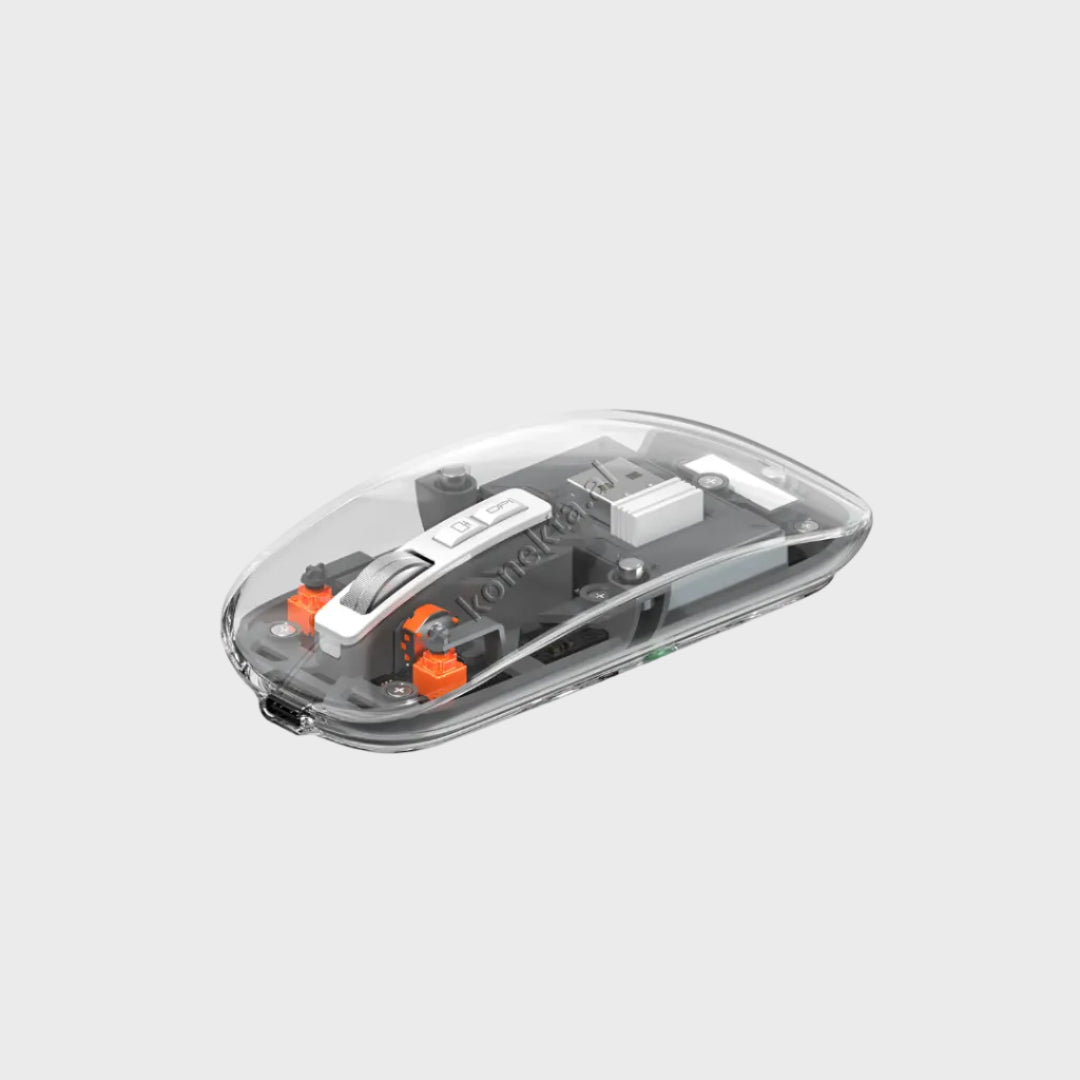 Maus Wireless Transparent Per Kompjuter Dhe Laptop Wiwu