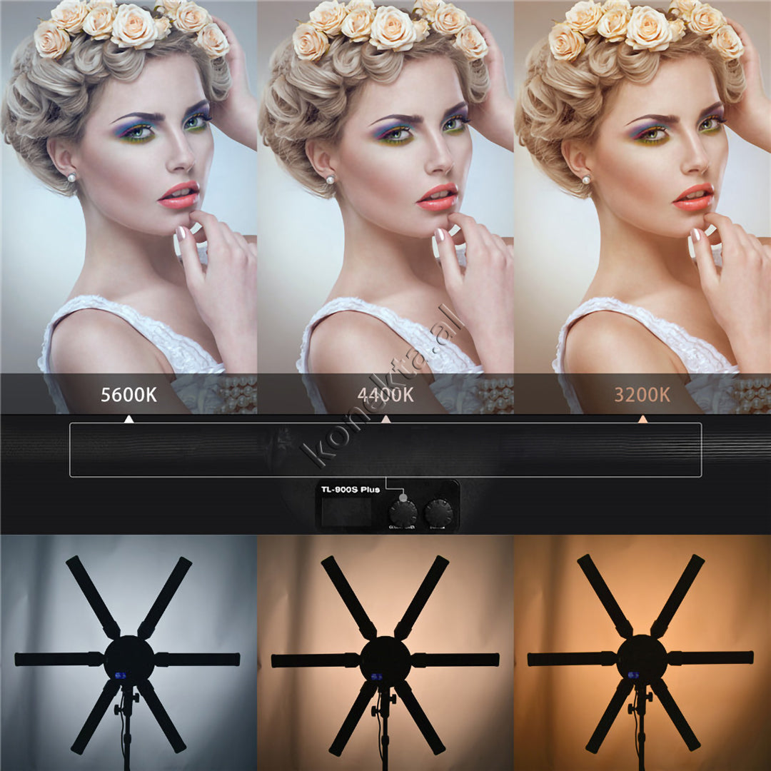 Trekembesh (Tripod) Me 6 Drita LED Te Palosshme