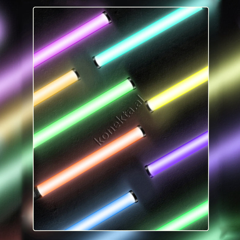 Llambe Dore LED RGB Portative Per Foto dhe Video