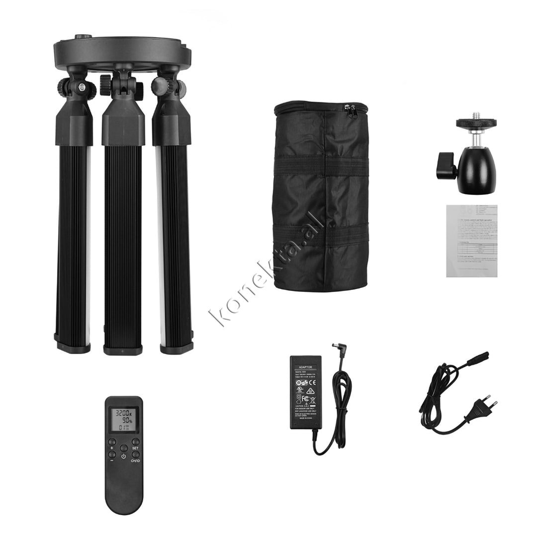 Trekembesh (Tripod) Me 6 Drita LED Te Palosshme