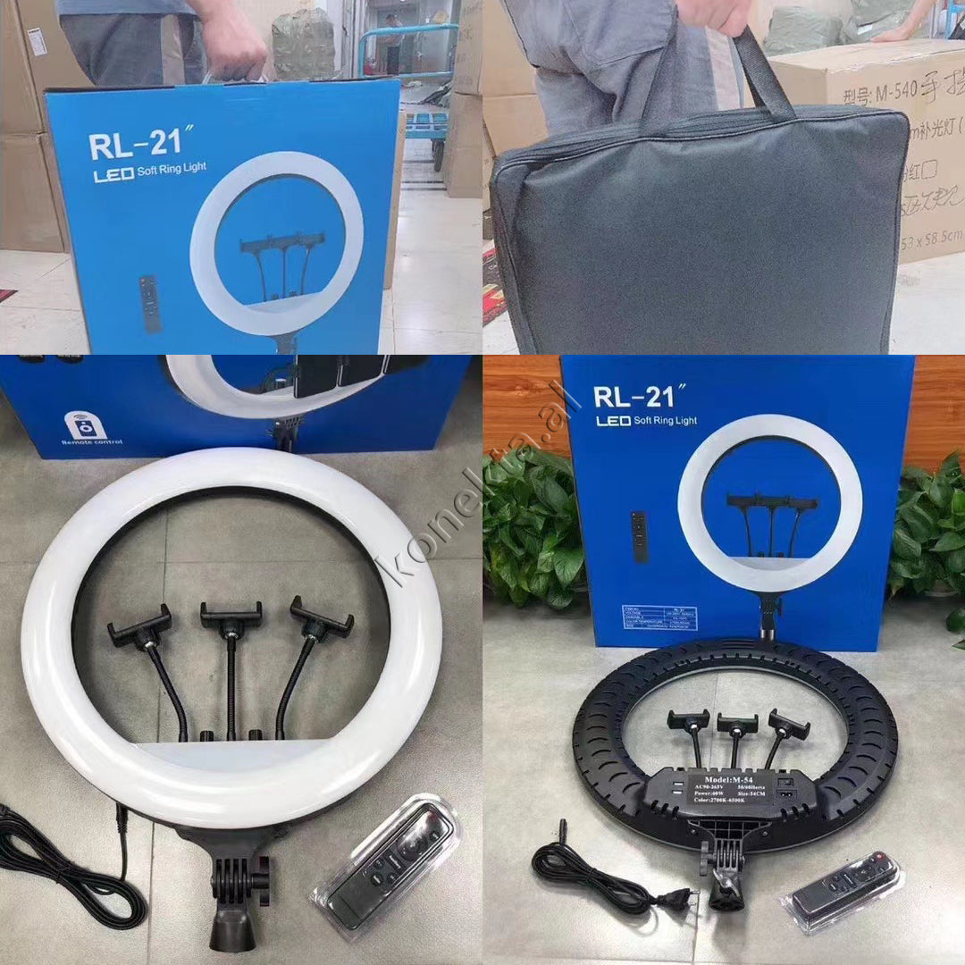 Trekembesh (Tripod) Me Drite Rrethore LED Me Ndricim Perfekt