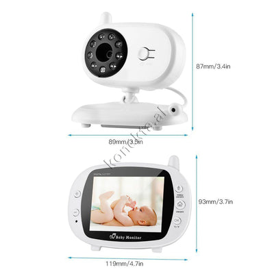 Kamera për Monitorimin e Foshnjës, me Ekran, Mikrofon të Integruar, Komunikim i Dyanshëm, Sensor Temperature, Shikim Natën