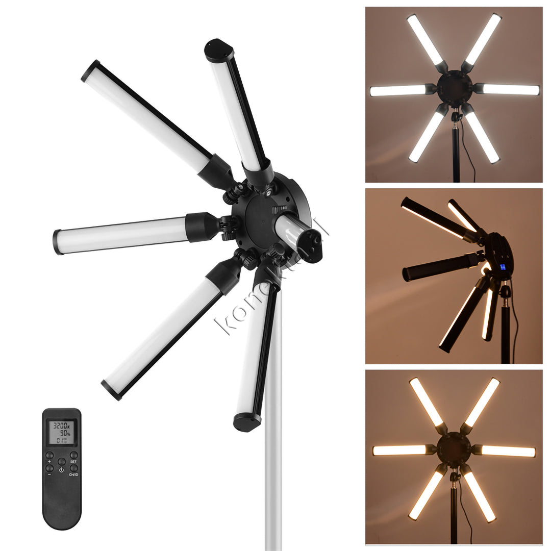 Trekembesh (Tripod) Me 6 Drita LED Te Palosshme