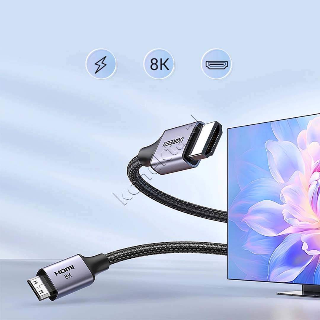 Adaptor Kabell Mini HDMI(M) Ne HDMI (M) 8K Ugreen 1m