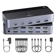 HDMI KVM Switch Per 2 Monitore Dhe 2 Kompjutere Ugreen