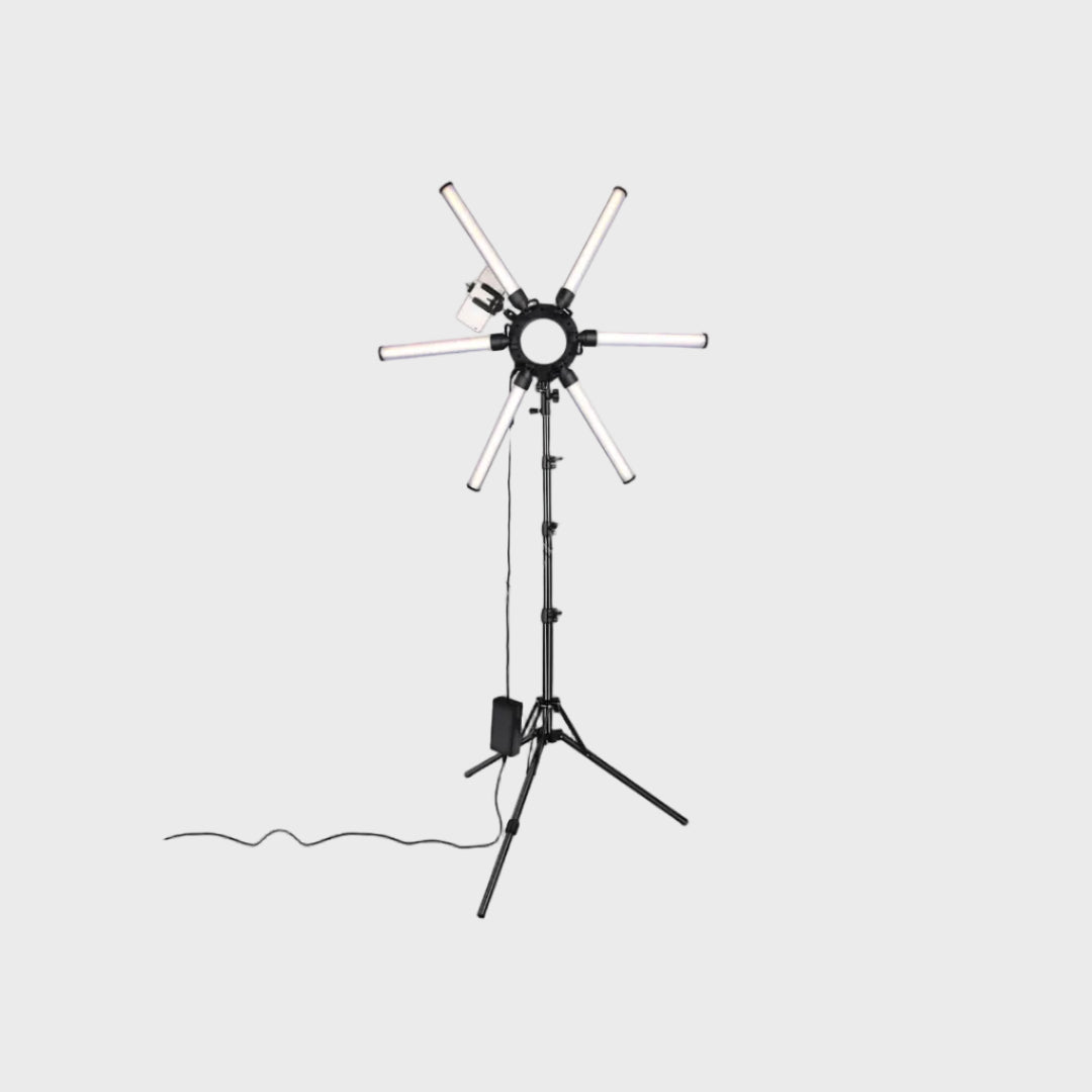 Trekembesh (Tripod) Me 6 Drita LED Te Palosshme