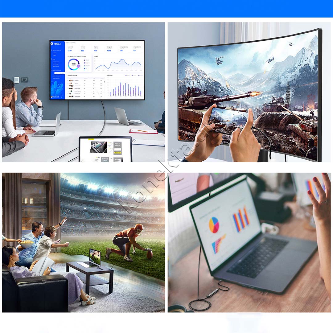 Kabell Adaptor Type-C Ne Hdmi UHD 4K Choetech