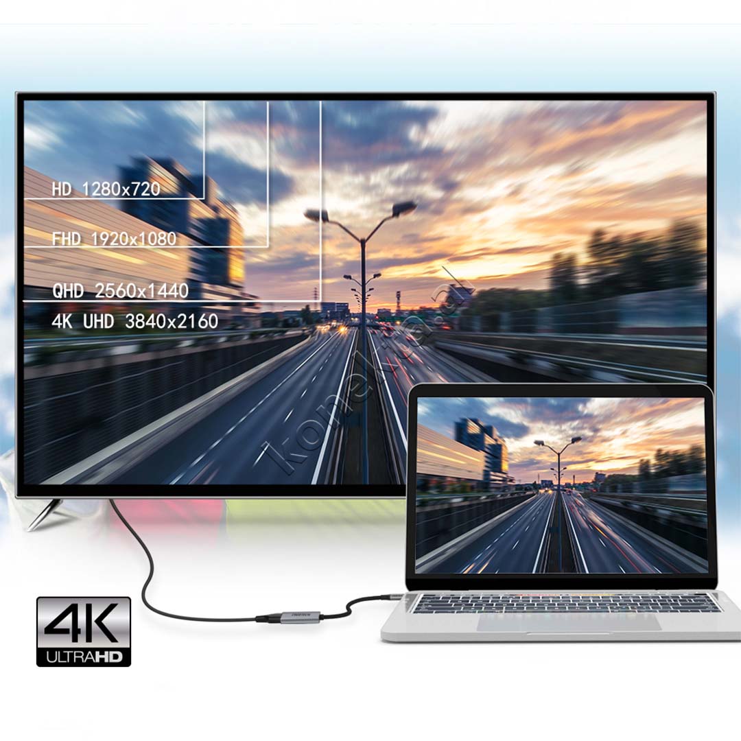 Kabell Adaptor Type-C Ne HDMI UHD 4K Choetech