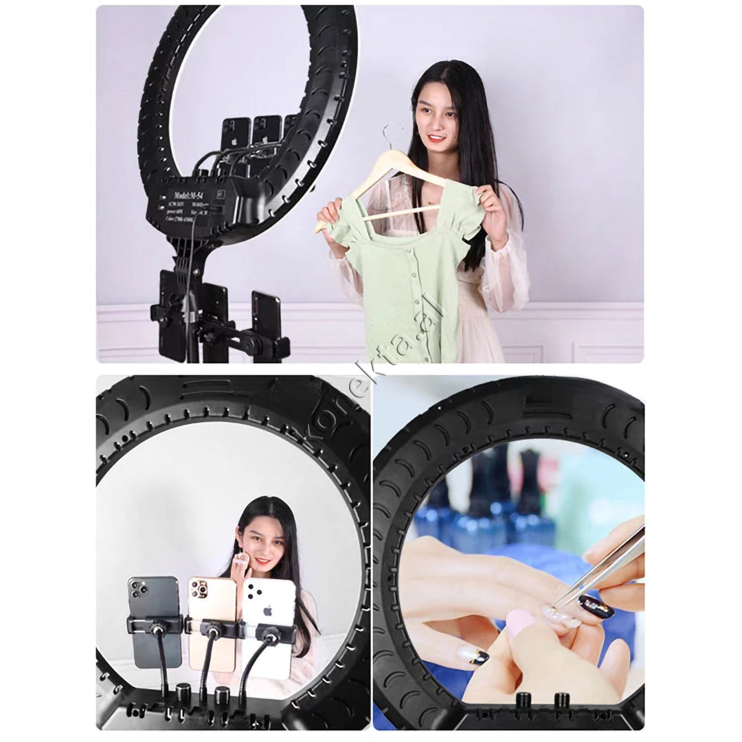 Trekembesh (Tripod) Me Drite Rrethore LED Me Ndricim Perfekt