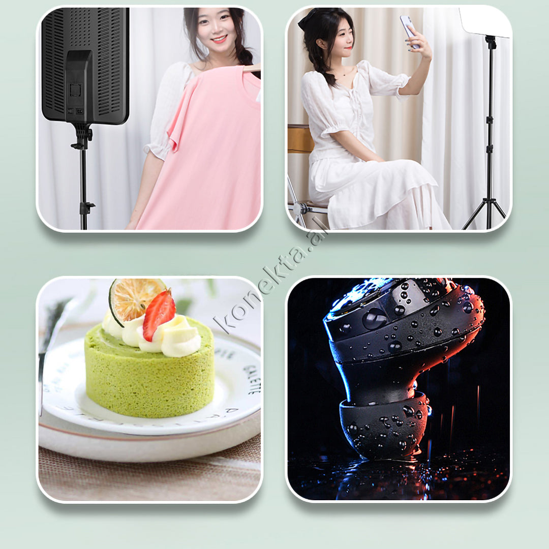 Trekembesh (Tripod) Me Drite LED  20" Me Super Ndriçim 100W