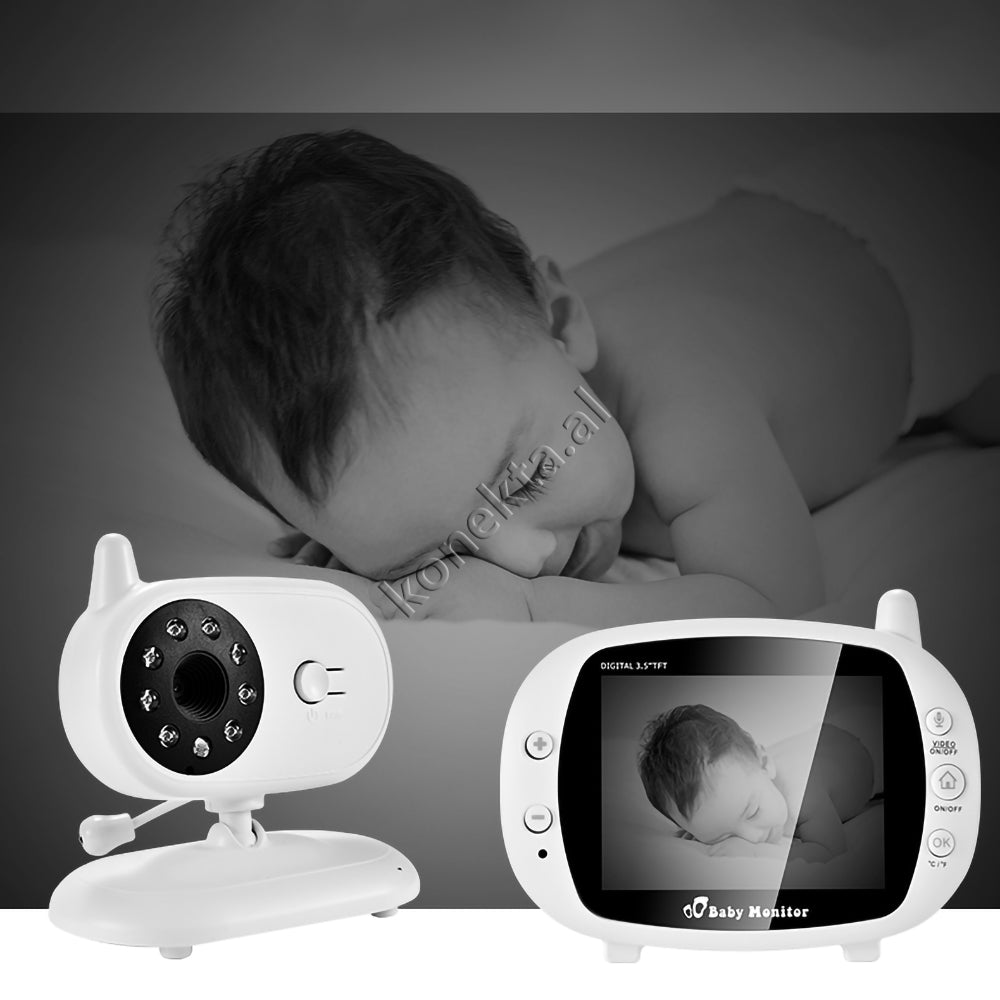 Kamera Per Monitorimin E Foshnjes Me Ekran Dhe Mikrofon Te Integruar