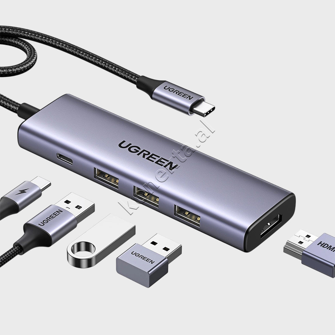 Hub 5 Ne 1 UGreen Me Porta 3xUSB-A + 1xUSB-C + 1xHDMI