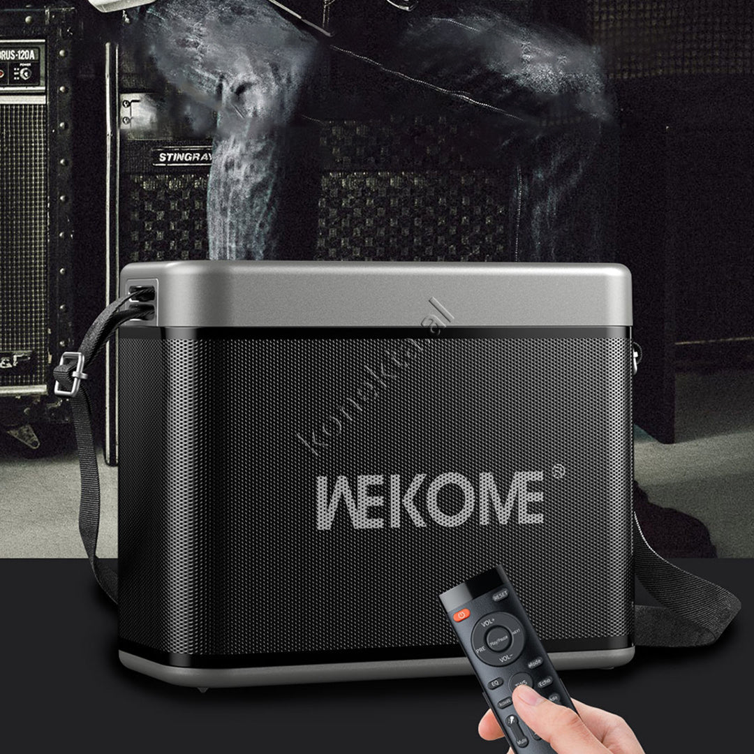 Boks Me Bluetooth 120W WK Me Super Bass + Dy Mikrofona Per Karaoke/Fjalime Dhe Porte Audio 6.5mm