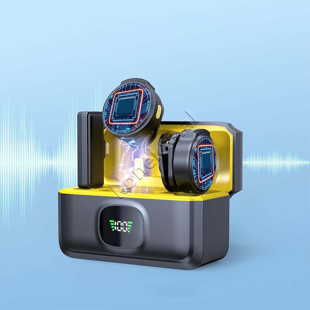 Mikrofon Wireless Lavalier Per Telefon ( 1 RX + 2 TX )