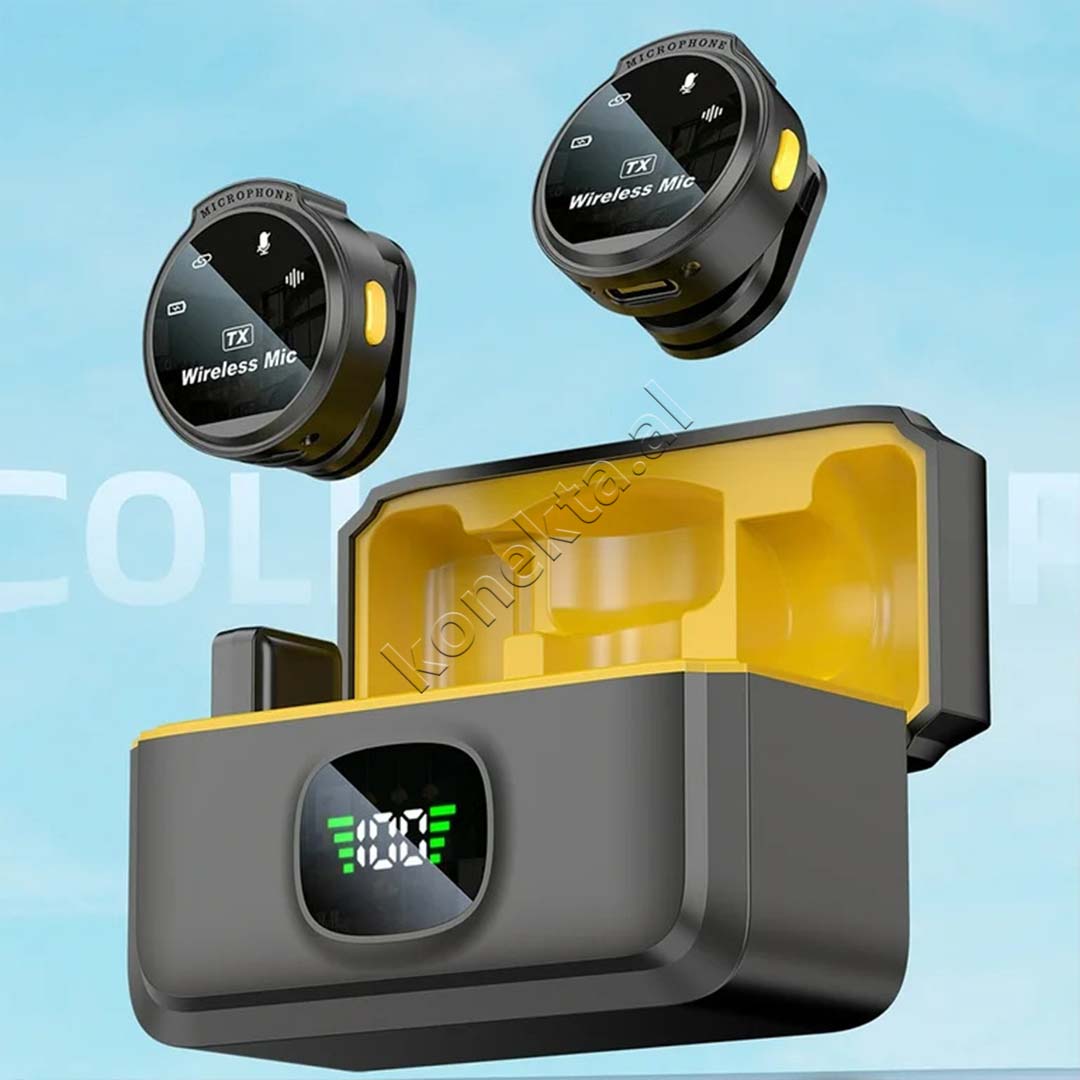 Mikrofon Wireless Lavalier Per Telefon ( 1 RX + 2 TX )