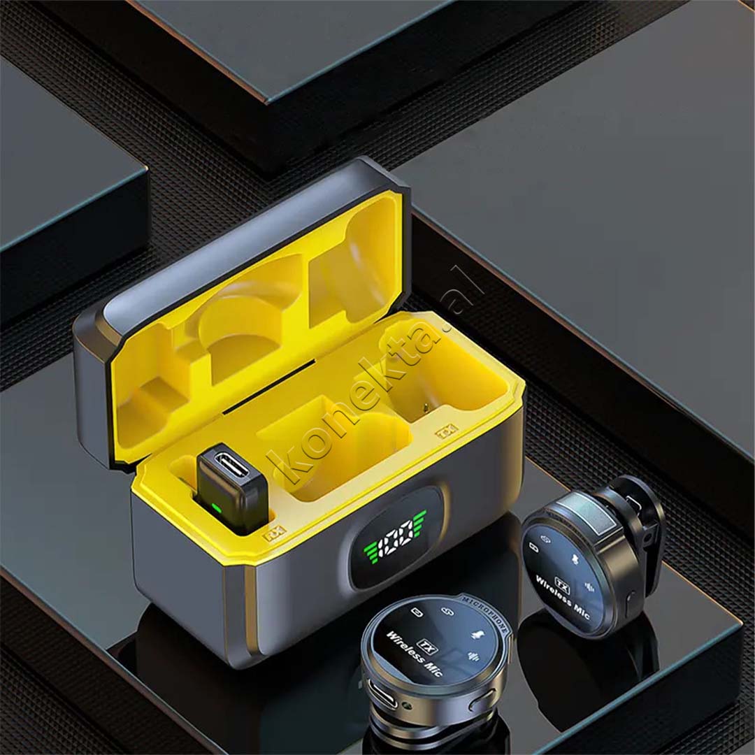 Mikrofon Wireless Lavalier Per Telefon ( 1 RX + 2 TX )