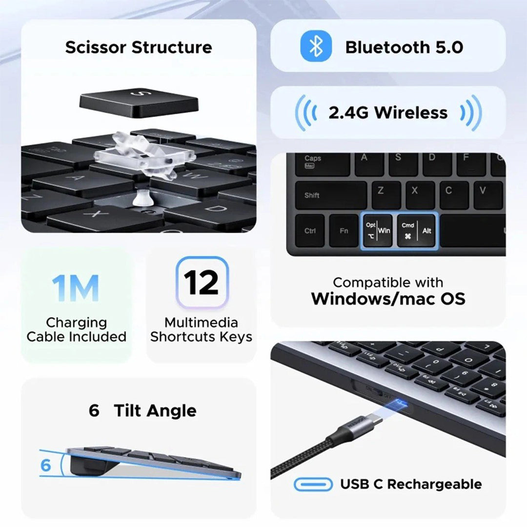 Tastiere Wireless Me Bluetooth 5.4 Ugreen