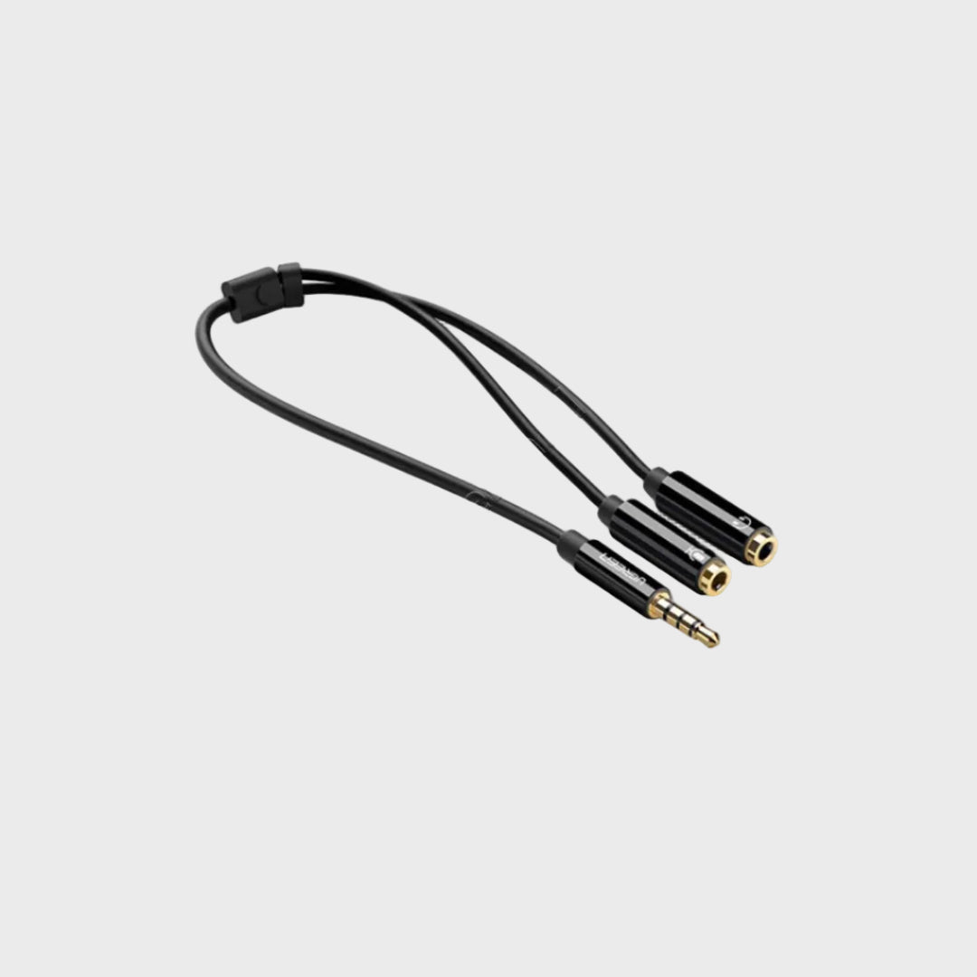 Kabell Adaptor Aux 3.5mm Ne 2 Aux Femra Per Audio Dhe Mikrofon UGreen