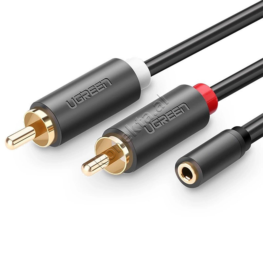 Kabell Audio 3.5mm (F) Ne 2RCA (M) 1m Ugreen