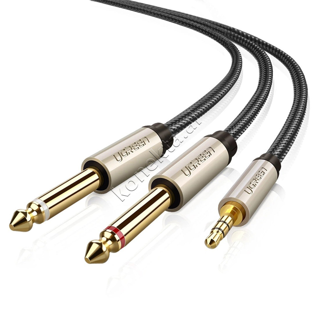 Kabell Audio 3.5mm Ne 2x6.35mm 2m Ugreen