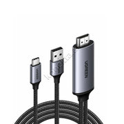 Kabell HDMI Ne USB-C 4K 60Hz Me Fishe USB-A Per Energji 2m Ugreen