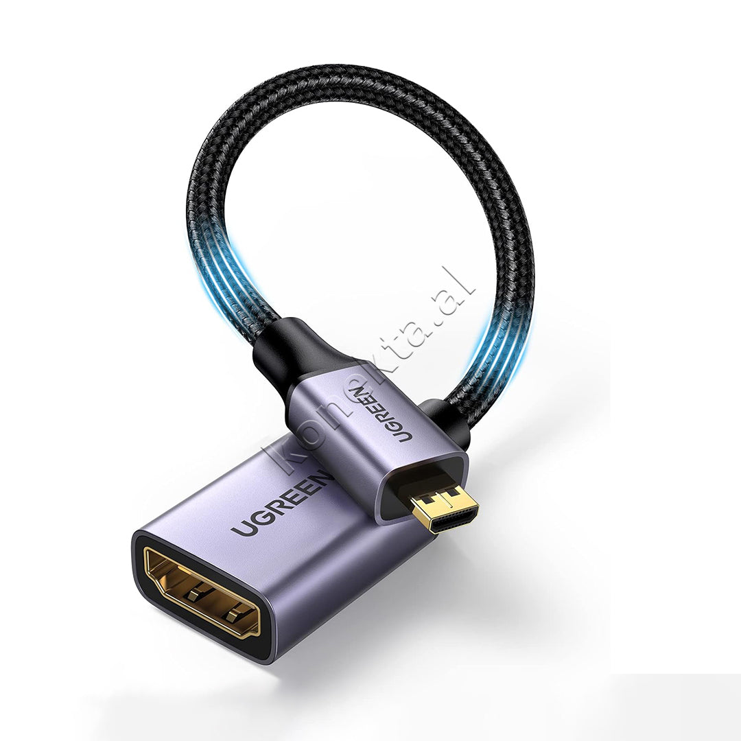 Kabell Micro HDMI - HDMI 4K 25cm Ugreen
