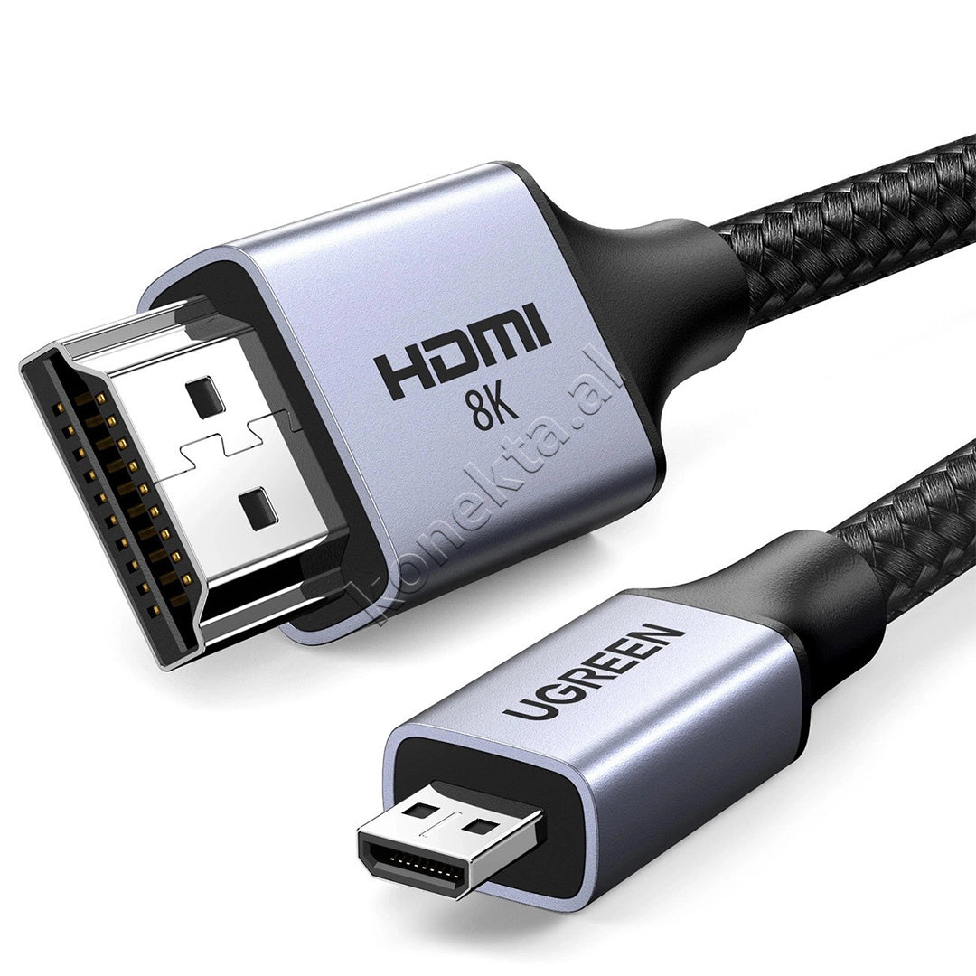 Kabell Micro HDMI 2.1 - HDMI 2.1 8K 1m Ugreen